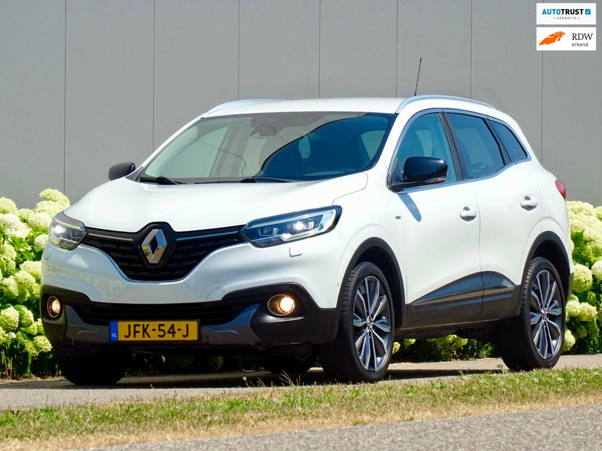 Renault KADJAR 1.2 TCe BOSE // PEARL-WHITE / LEER / 19INCH, Voorwielaandrijving, Kadjar, Parkeersensor, Gebruikt