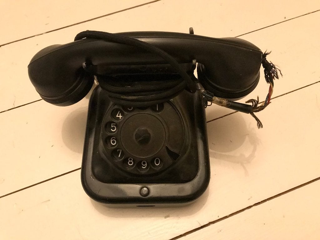 Antieke bakelieten telefoon, Ophalen of Verzenden