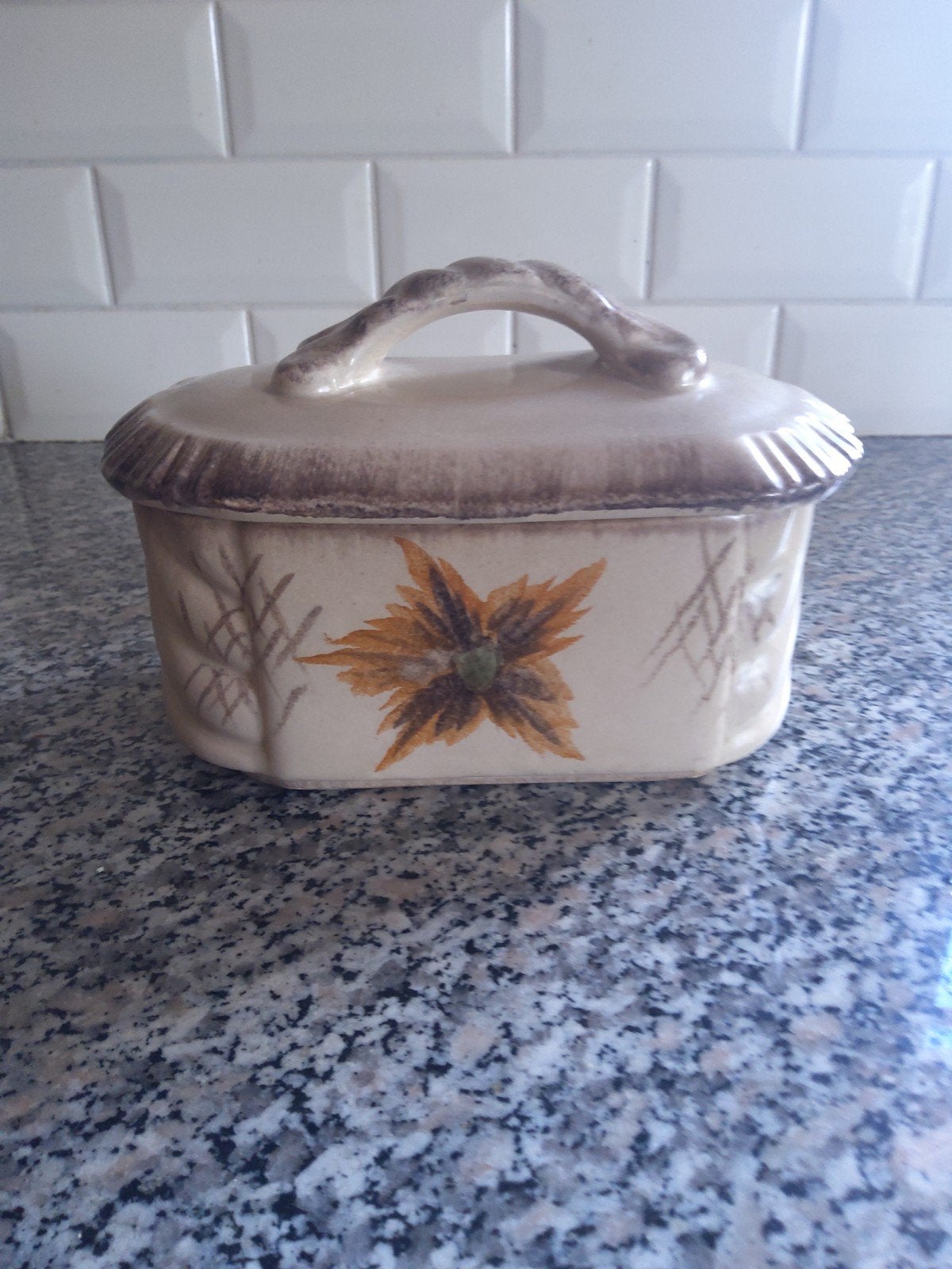 Antieke Elsterwerda koekdoos van keramiek uit de jaren '30, Antiek en Kunst, Ophalen of Verzenden