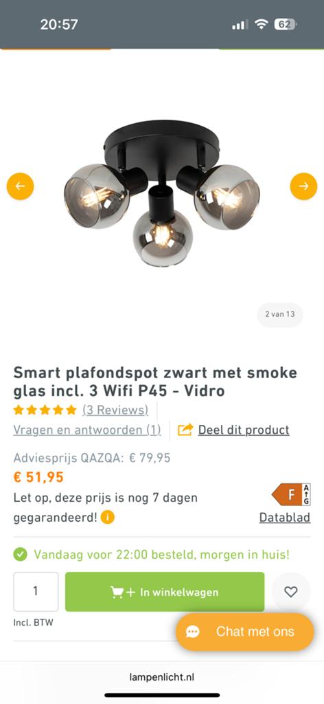 Moderne Plafondlamp met 3 Rookglazen Bollen, Huis en Inrichting, Kasten | Televisiemeubels, Minder dan 50 cm, Ophalen of Verzenden