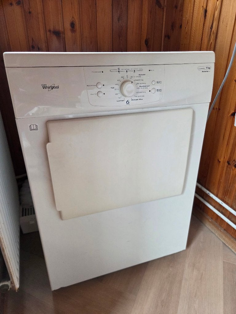 Wasdroger, Witgoed en Apparatuur, Wasdrogers, Ophalen, 6 tot 8 kg, Gebruikt, Luchtafvoer