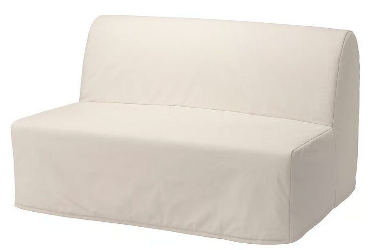 IKEA LYCKSELE LÖVÅS 2-zits slaapbank 140x190, Ophalen, Beige, Tweepersoons, Zo goed als nieuw