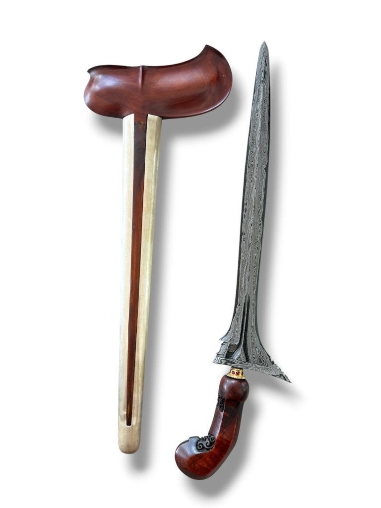 Antieke Keris Sinom Pamor Pedaringan Kebak Nagasari SVG93, Verzenden, Overige materialen, Indonesië, Meerkleurig