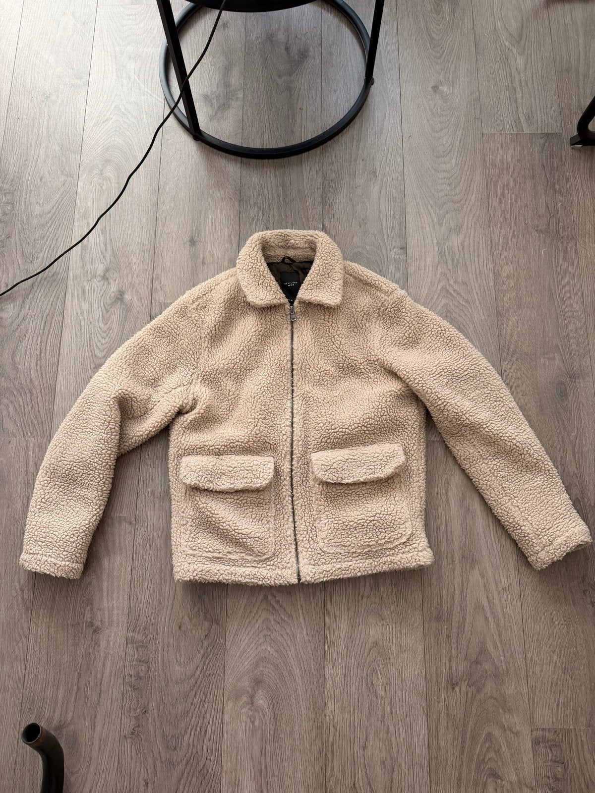 New Look wollen jas - beige teddy jas, Ophalen of Verzenden, Gedragen, Beige