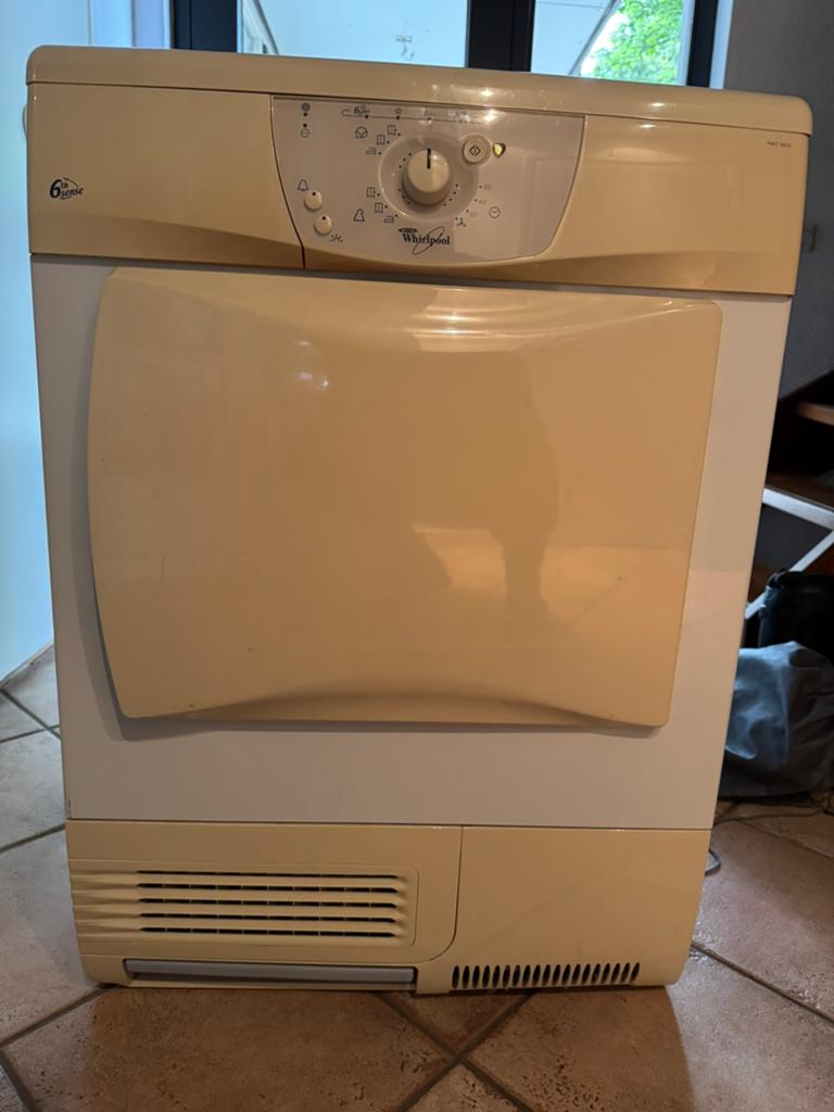 Whirlpool wasdroger, Witgoed en Apparatuur, Wasdrogers, Ophalen, Gebruikt, Condens, 85 tot 90 cm
