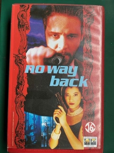 VHS Ex Rental  No Way Back, Vanaf 16 jaar, Ex-rental, Ophalen of Verzenden, Thrillers en Misdaad