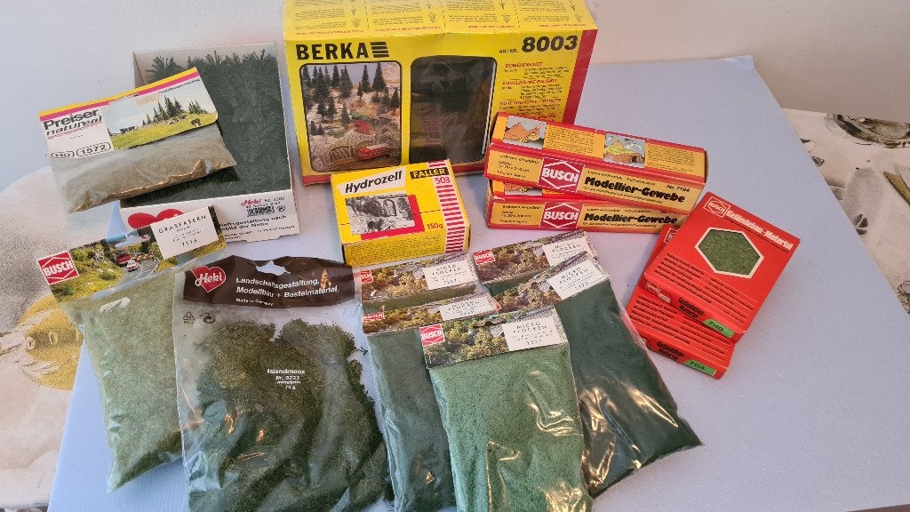 Landschapsbouw pakket voor modelspoor, Hobby en Vrije tijd, Modeltreinen | H0, Overige merken, Gelijkstroom of Wisselstroom, Nieuw