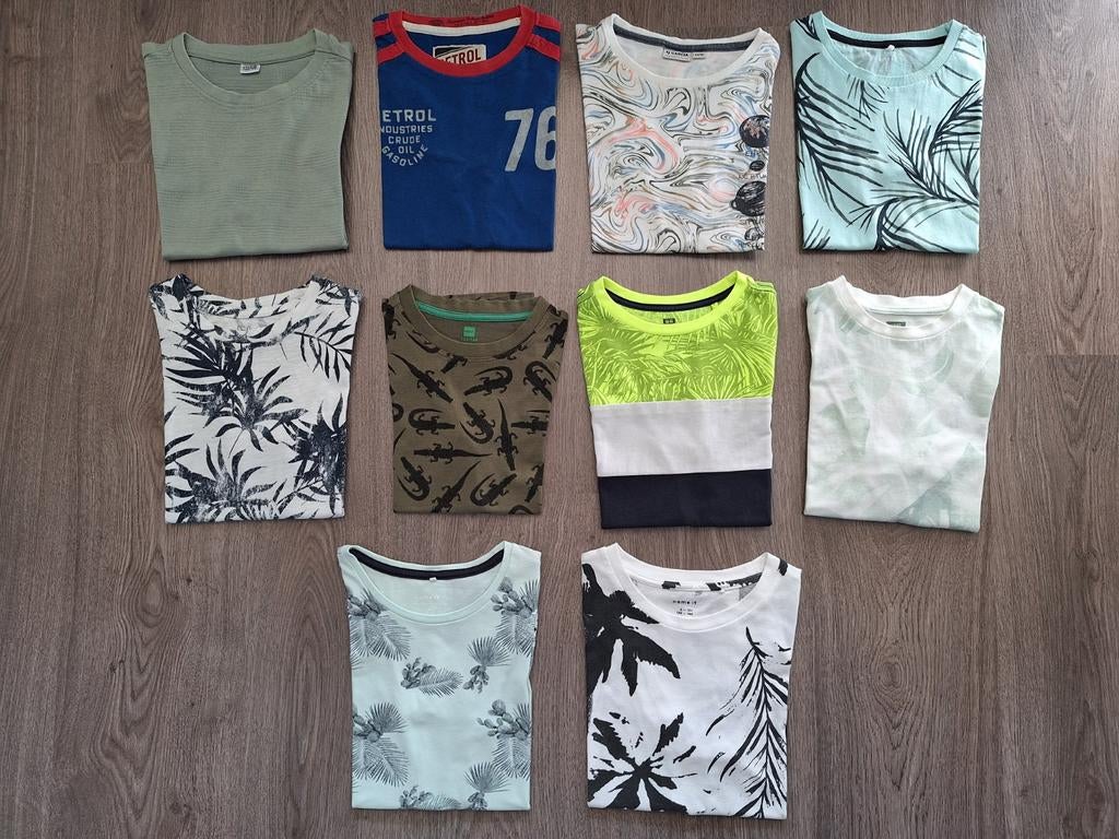 10 shirts van Shoeby, Name it, We fashion, Hema, enz., Ophalen of Verzenden, Zo goed als nieuw, Jongen, Shirt of Longsleeve