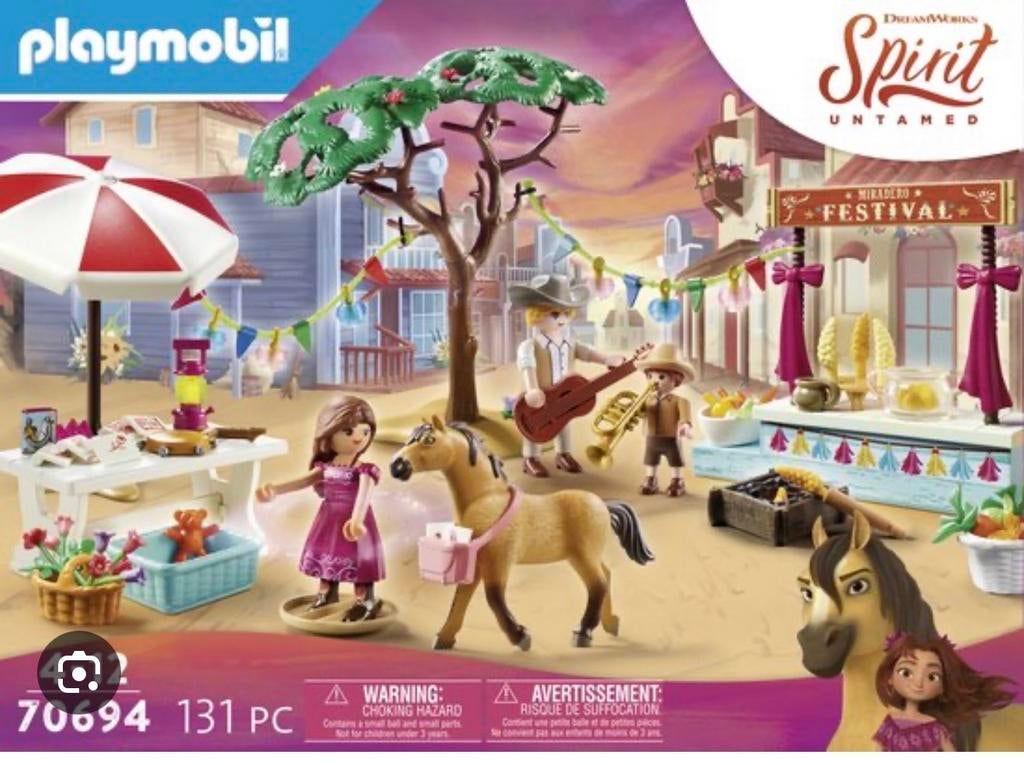 Playmobil Spirit Untamed Miradero Festival 70694, Ophalen of Verzenden, Zo goed als nieuw, Complete set