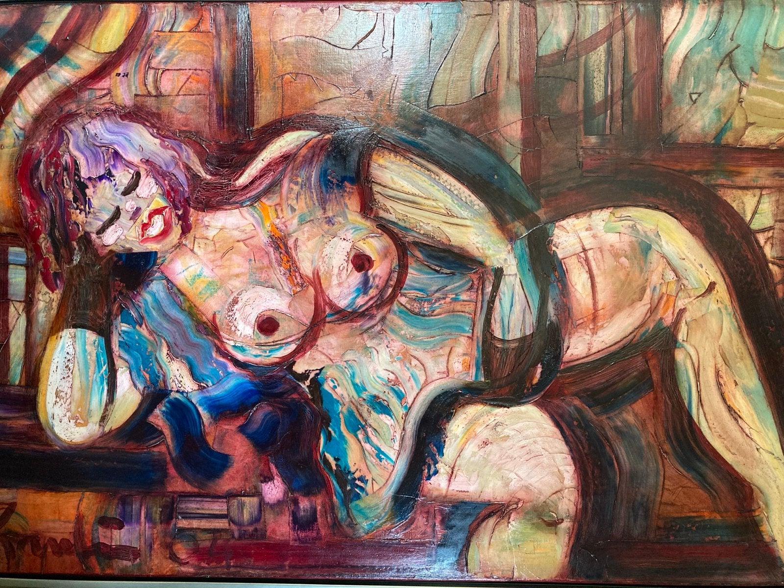 Jacob Kanbier - Olieverfschilderij, Ophalen, Figuren, Olieverf, Echtheidscertificaat