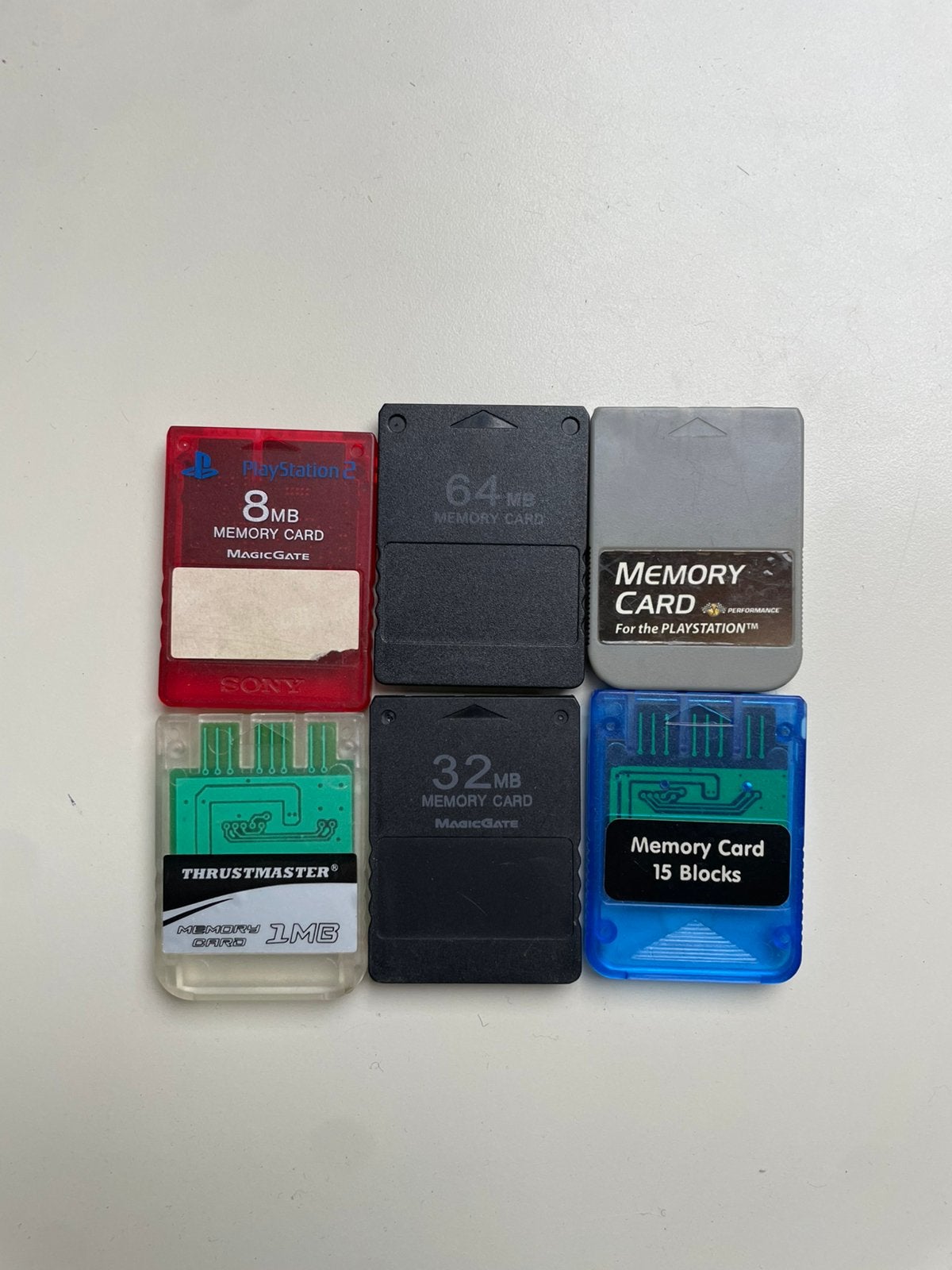 PS1 PS2 Playstation memory cards, Ophalen of Verzenden, Met 1 controller