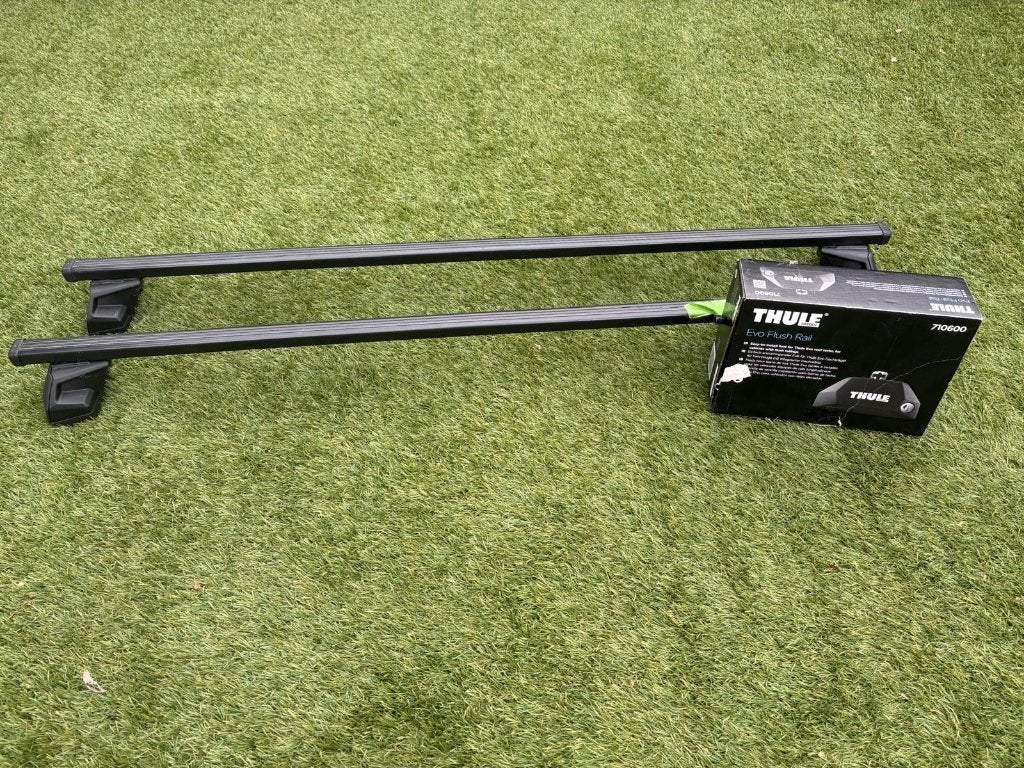 Thule SquareBar Evo dakdragers – complete set – systeem, Ophalen, Zo goed als nieuw