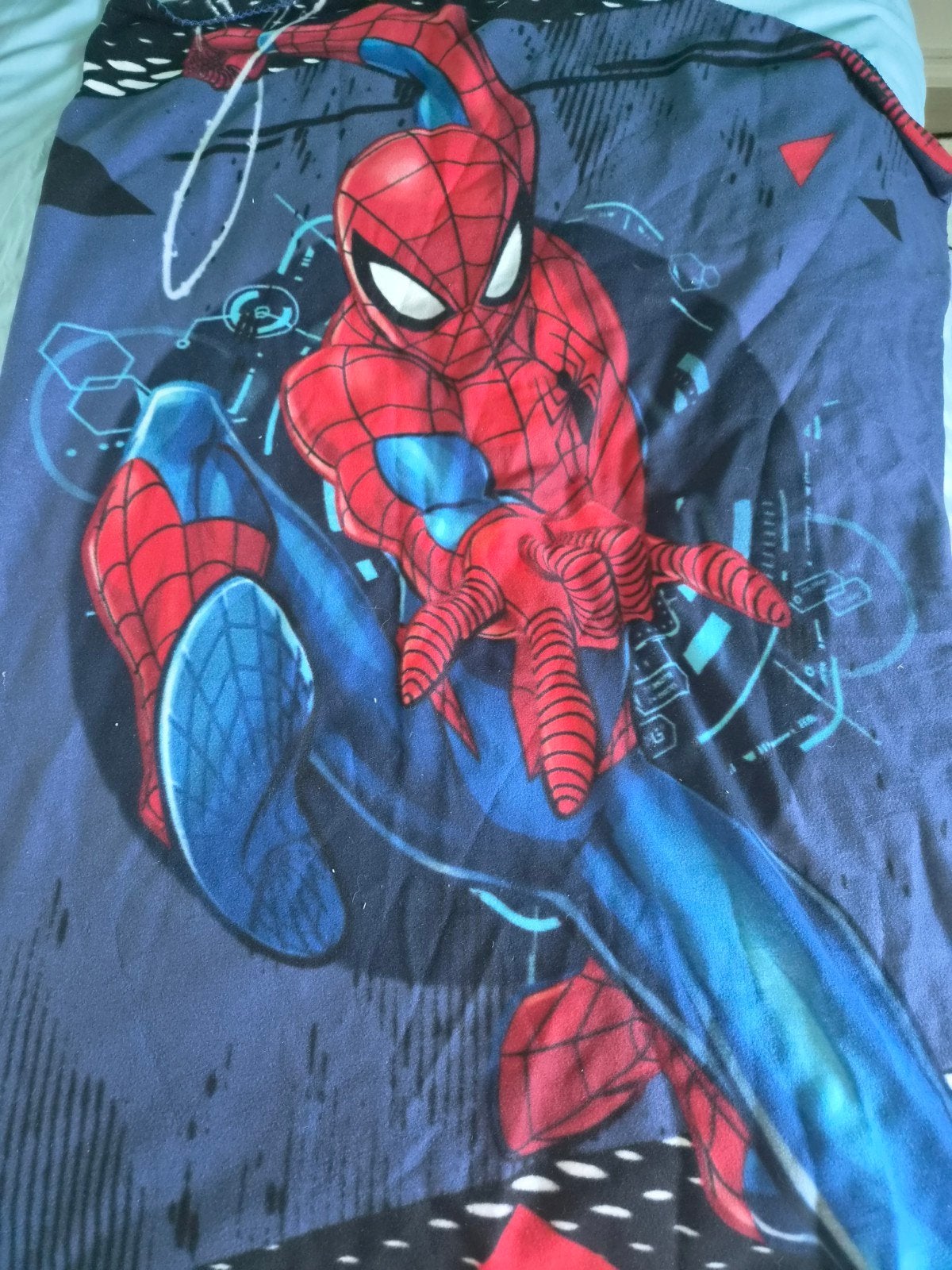 Spiderman kostuum, fleecedeken en dekbedovertrek set, Ophalen of Verzenden, Gebruikt, Jongen of Meisje