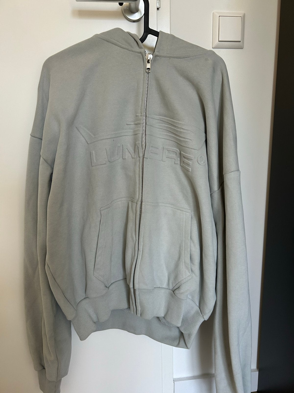 LUMIERE Hoodie met rits - Grijs - Maat M, Ophalen of Verzenden, Zo goed als nieuw, Overige maten, Grijs