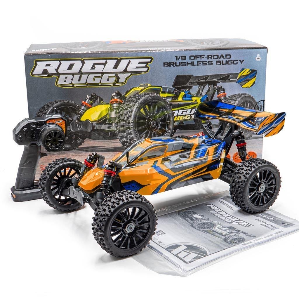 ROGUE Buggy 1/8 Brushless Orange-PACK met accu en lader, Ophalen of Verzenden, Nieuw, Overige schalen, Auto offroad