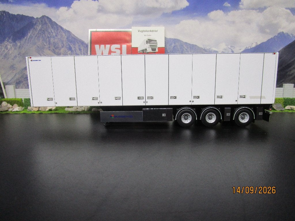 wsi 03-2055 white line koeltrailer 3as met zij deuren, Ophalen of Verzenden, Nieuw, Bus of Vrachtwagen, Wsi