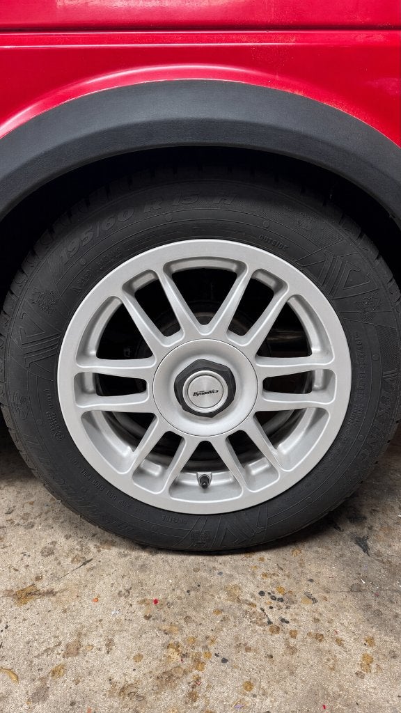 Team Dynamics Pro Race LT velgen 15" 4x100 - incl. banden, Auto-onderdelen, Banden en Velgen, Ophalen, Gebruikt, 15 inch, Band(en)