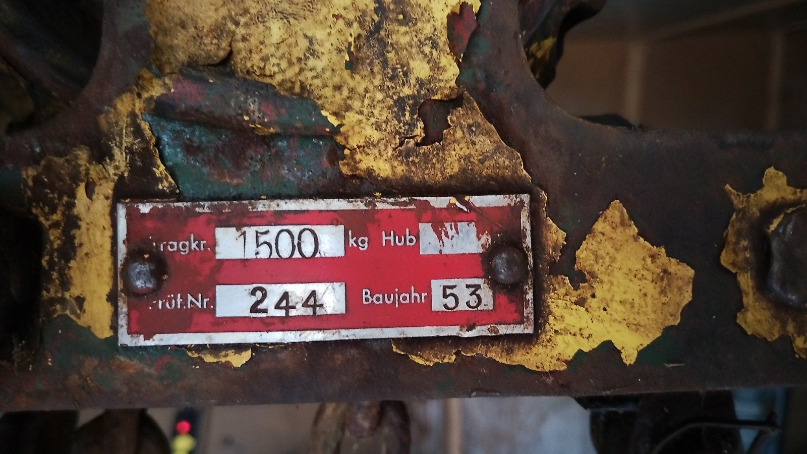 Nostalgische handbediende kettingtakel - 1500 kg, Ophalen of Verzenden