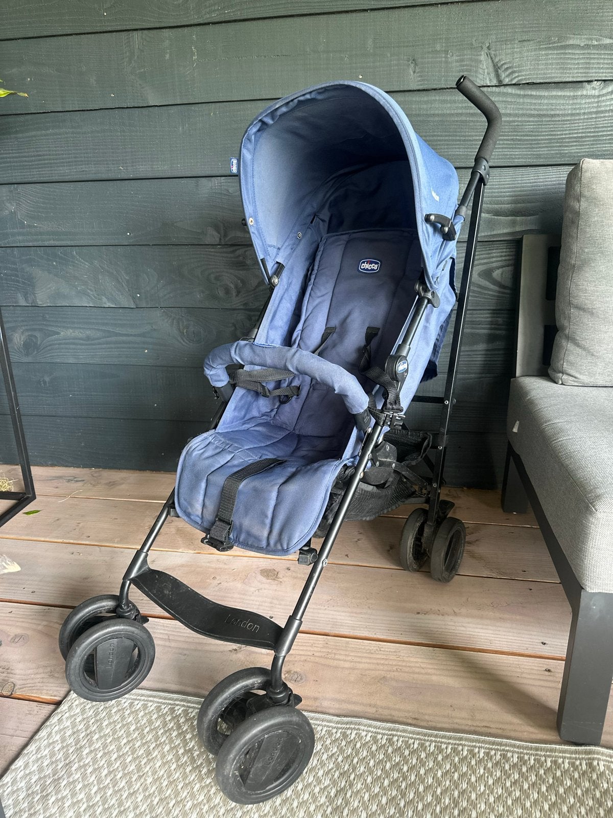 Chicco London buggy - Blauw - Gebruikt, Ophalen, Gebruikt, Kinderwagen, Overige merken