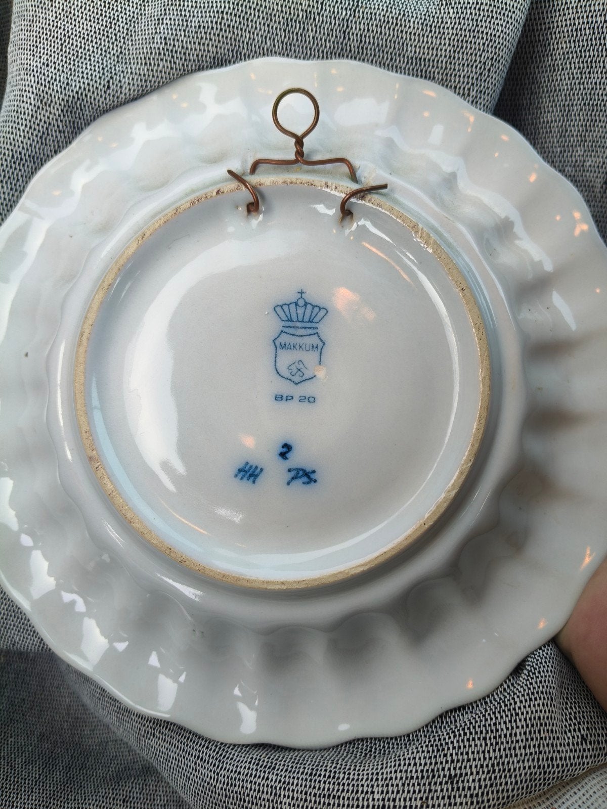 Sierbordje Tiggelaar Makkum - Handgeschilderd, Ophalen of Verzenden