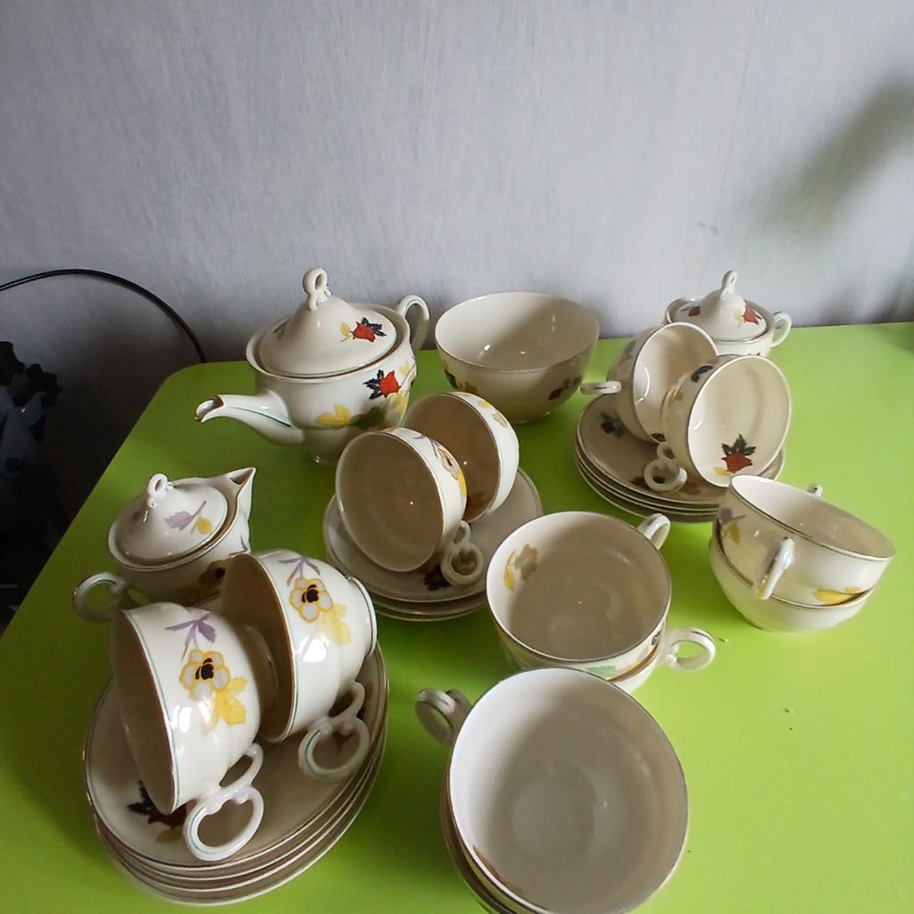 Antiek 16-delig theeservies van Pirken Hammer Makart, Antiek en Kunst, Antiek | Servies los, Ophalen