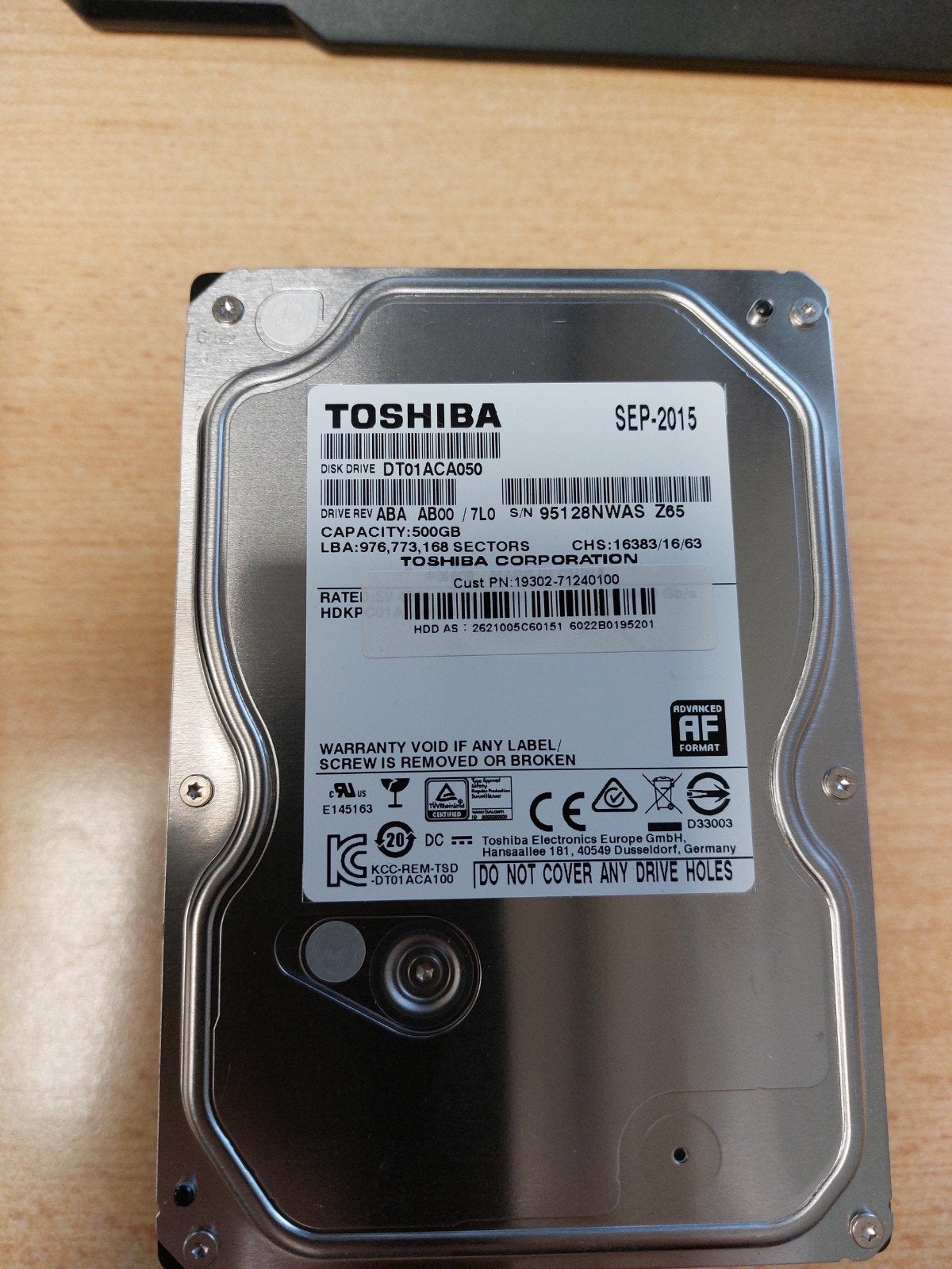 Toshiba 500GB HDD - Interne Harde Schijf, Intern, Hansaallee 181, 40549 Dusseldorf, Germany, Ophalen of Verzenden, Desktop