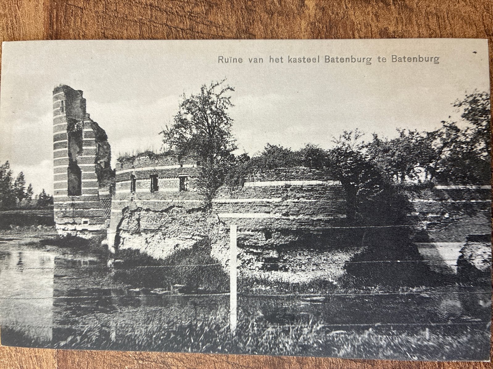 Oude ansichtkaart Ruïne Kasteel Batenburg, Ophalen of Verzenden, 1940 tot 1960, Ongelopen, Gelderland
