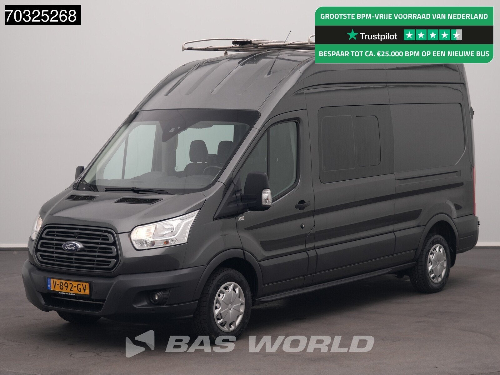 Ford Transit 170pk Dubbel Cabine 170PK L3H3 Hoog Dak Trekhaa, Stof, Euro 6, 4 cilinders, Bedrijf