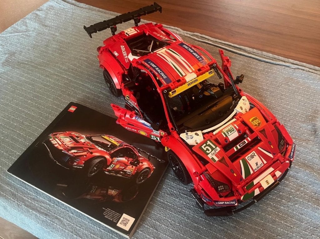 LEGO Technic 42125 Ferrari 488 GTE AF CORSE #51, Ophalen of Verzenden, Gebruikt, Lego