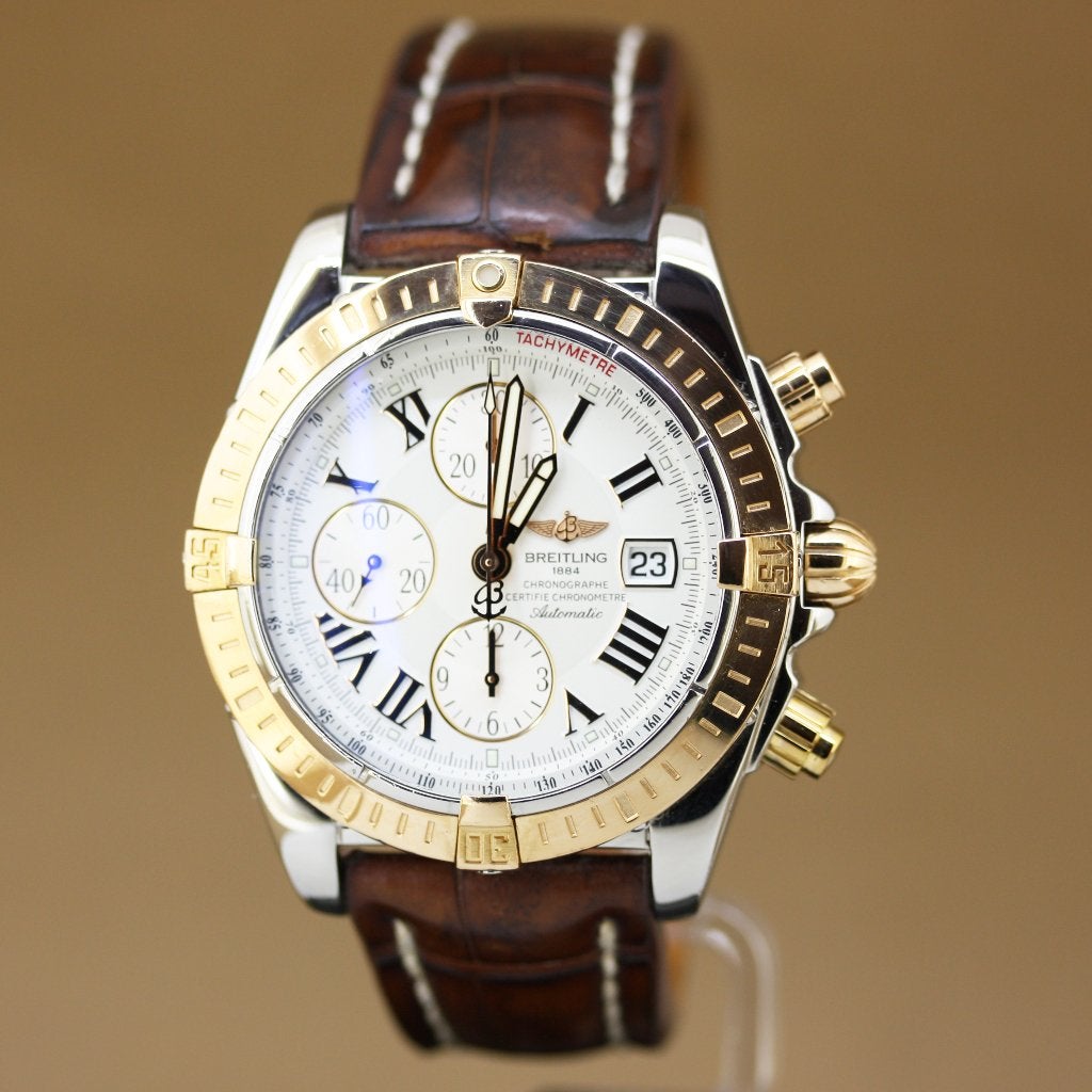 Breitling Chronomat Evolution C13356 D&P 2008, Breitling, Polshorloge, Ophalen of Verzenden, Goud