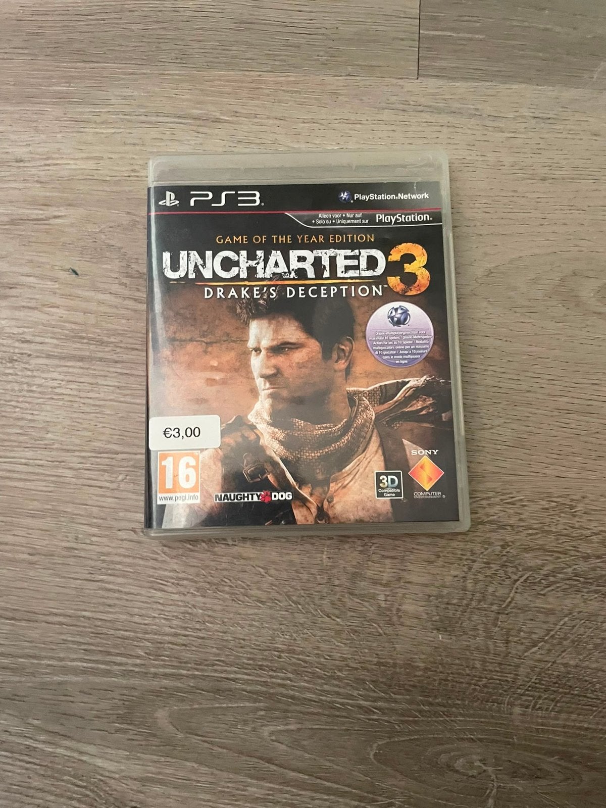 Uncharted 3: Drake's Deception - Game of the Year Edition PS, Spelcomputers en Games, Online, 1 speler, Zo goed als nieuw, Vanaf 16 jaar