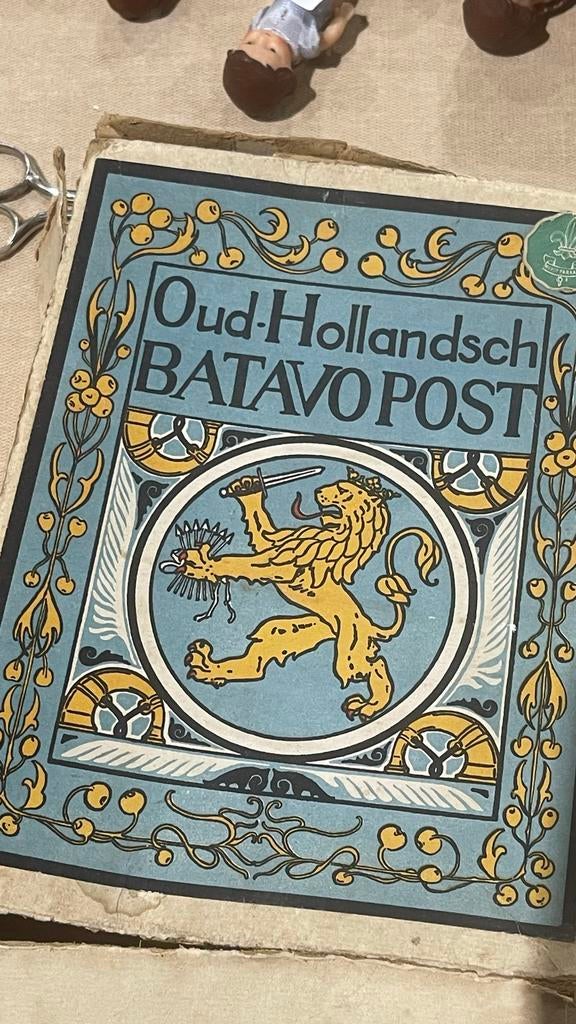 Vooroorlogse Batavopost doos met Nederlandse Leeuw, Gebruikt, Overige typen, Ophalen of Verzenden, Nvt