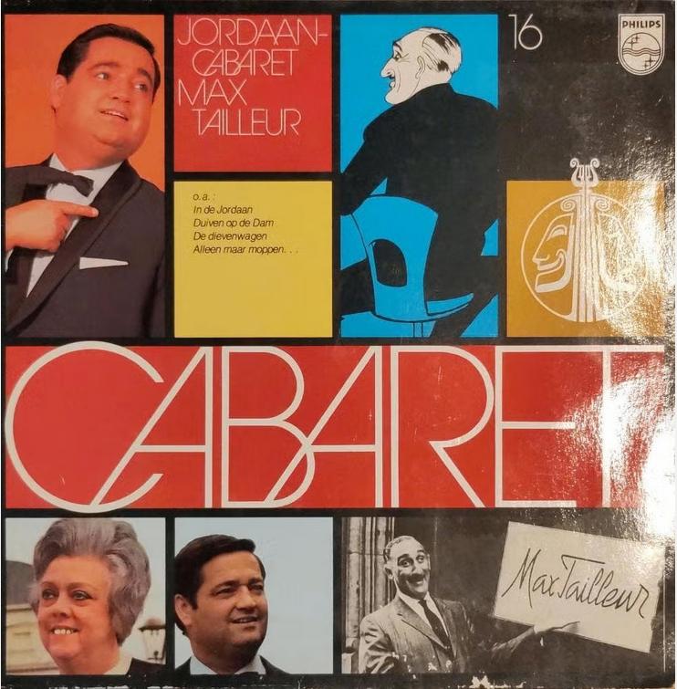 Jordaan-Cabaret / Max Tailleur - vinyl, Cd's en Dvd's, Vinyl | Nederlandstalig, Gebruikt, Verzenden, 1970 - 1979, 12 inch