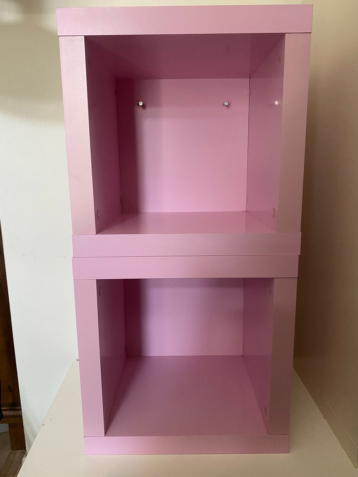 2x Roze Kallax Open Kastjes, Ophalen, Gebruikt