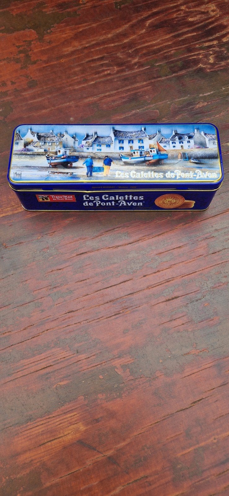 Vintage koekblik Les Galettes de Pont-Aven, Ophalen of Verzenden