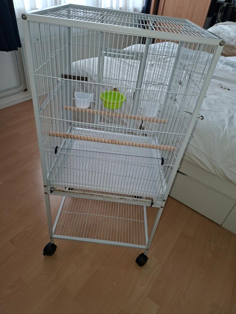 Vogelkooi als nieuw, Ophalen of Verzenden, Zo goed als nieuw, Metaal, Vogelkooi