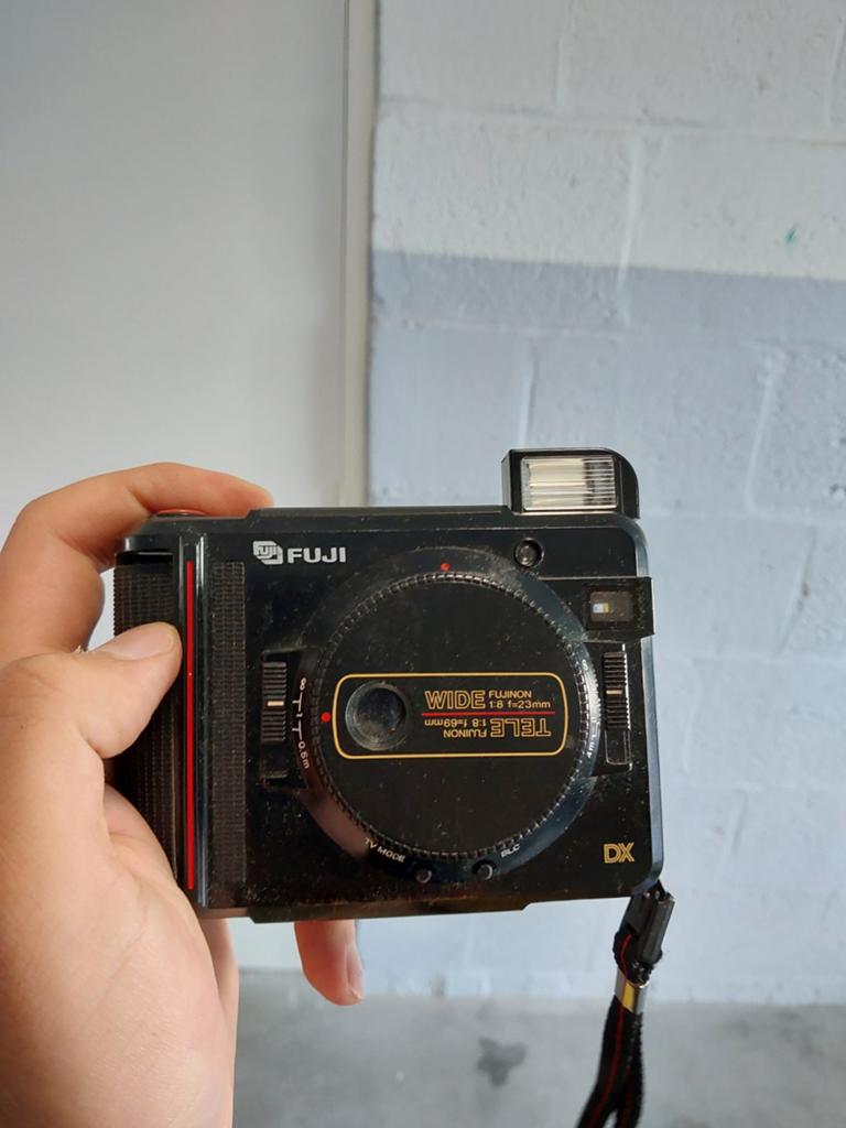 Fuji TW-3 DX Compact Camera - Vintage Analoge Fotografie, Ophalen of Verzenden, Gebruikt, Compact, Fuji