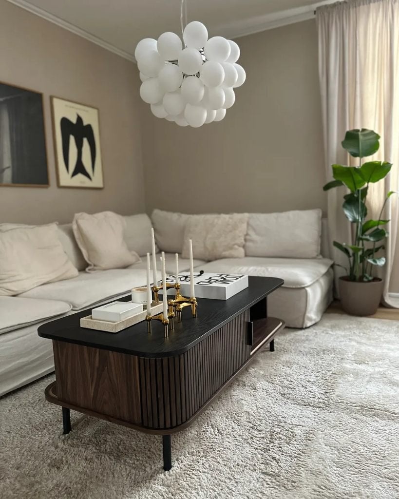 Salontafel donkerbruin, Ophalen, 100 tot 150 cm, 50 tot 100 cm, Zo goed als nieuw