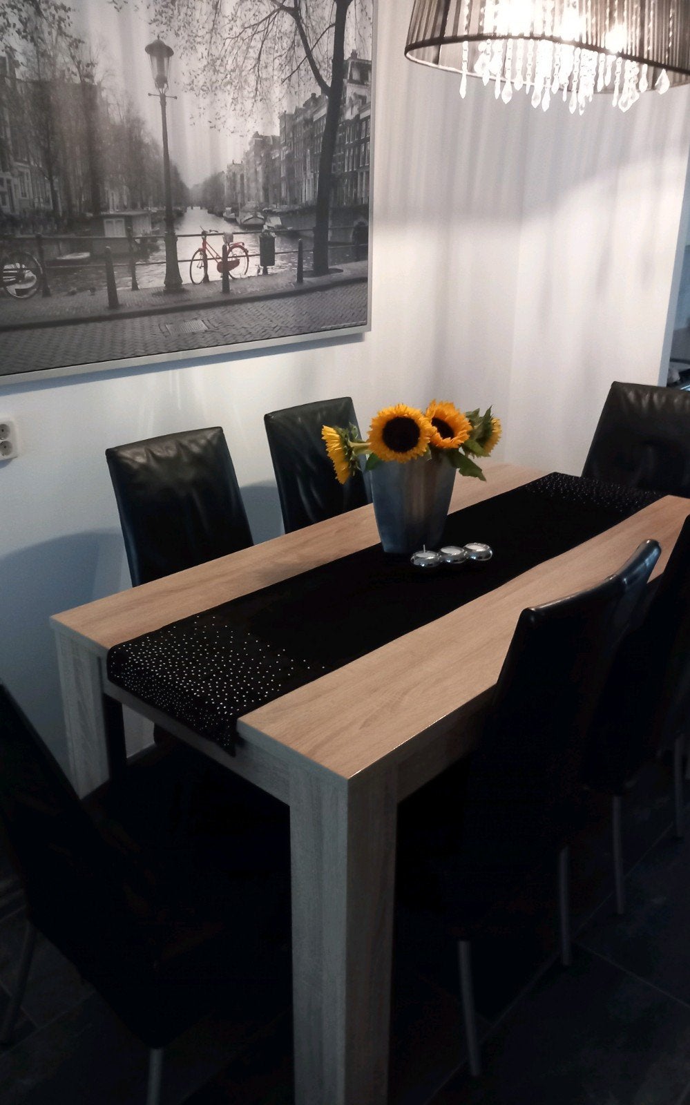 Eettafel Jysk zoals nieuw 1 jaar oud., Huis en Inrichting, Tafels | Eettafels, Ophalen, 50 tot 100 cm, Zo goed als nieuw, Vijf personen of meer