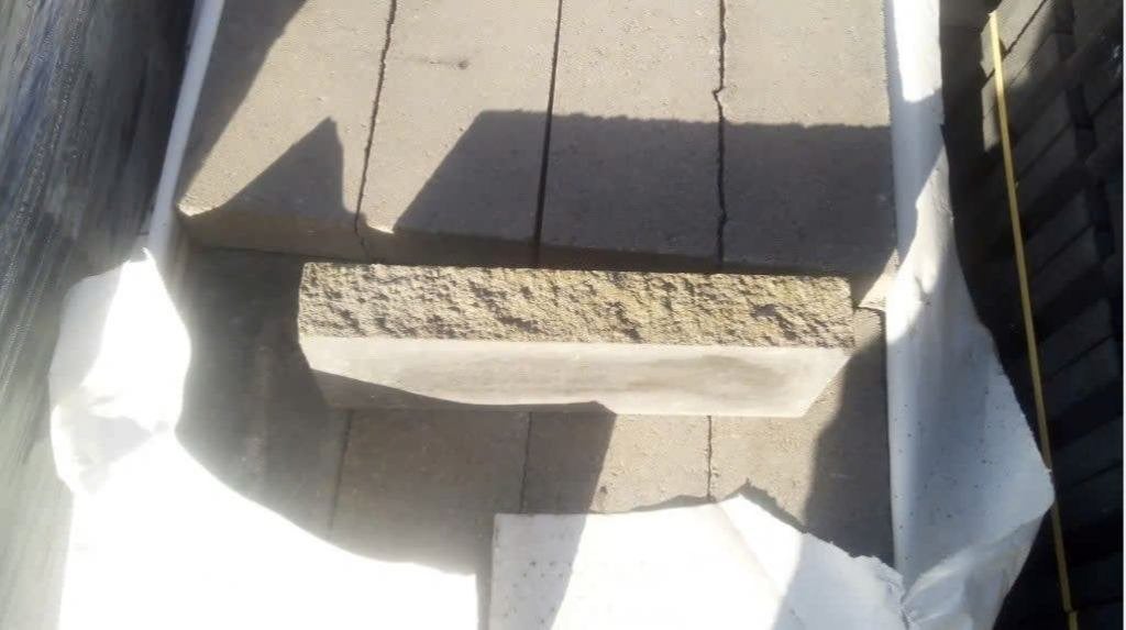 Stapelblok Wallblock Split Smook 15x6x40 cm, Tuin en Terras, Ophalen, Overige materialen, Biels, Nieuw