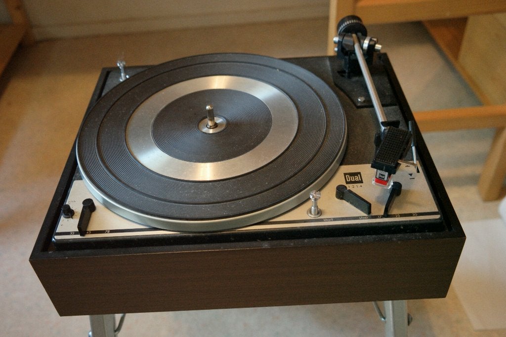 Dual 1214 platenspeler, Audio, Tv en Foto, Platenspelers, Ophalen, Gebruikt, Platenspeler, Dual