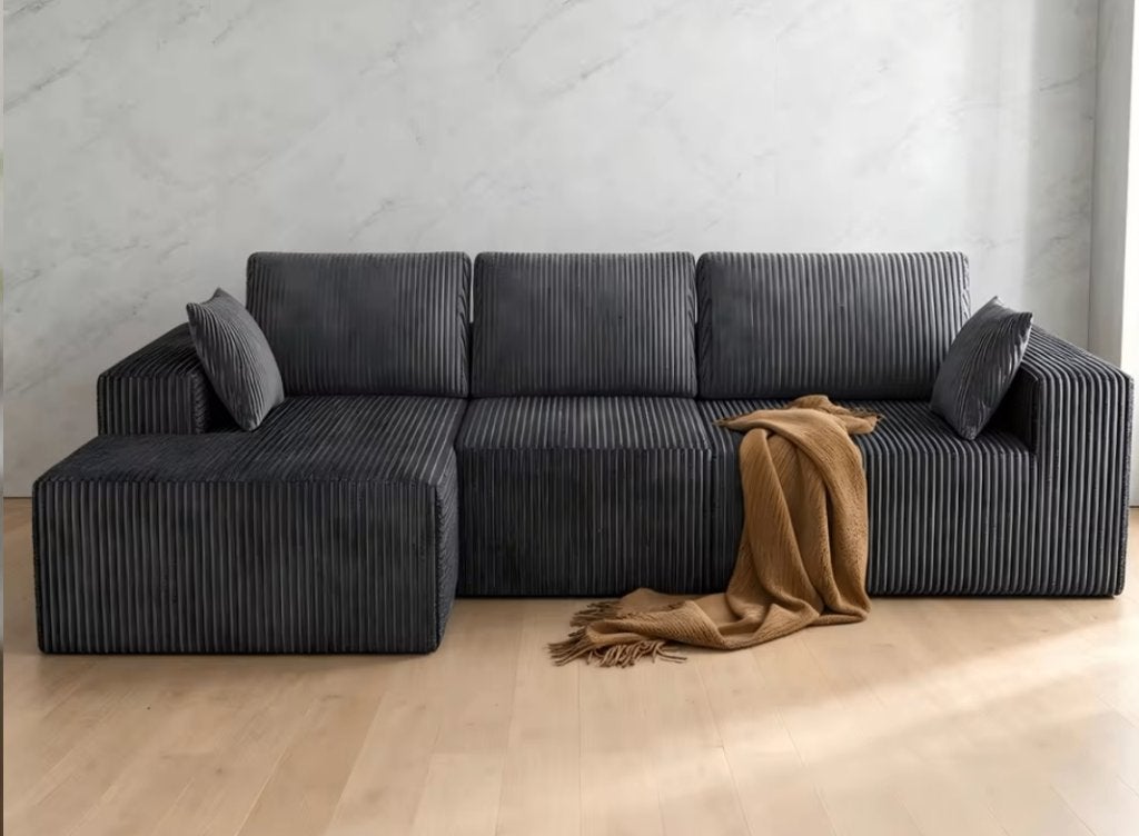 Trendy 4 pers.hoekBank 274 cm bij 177 cm bedbank nieuw prijs, Ophalen, 250 tot 300 cm, Gebruikt, Ca@godlaws.com