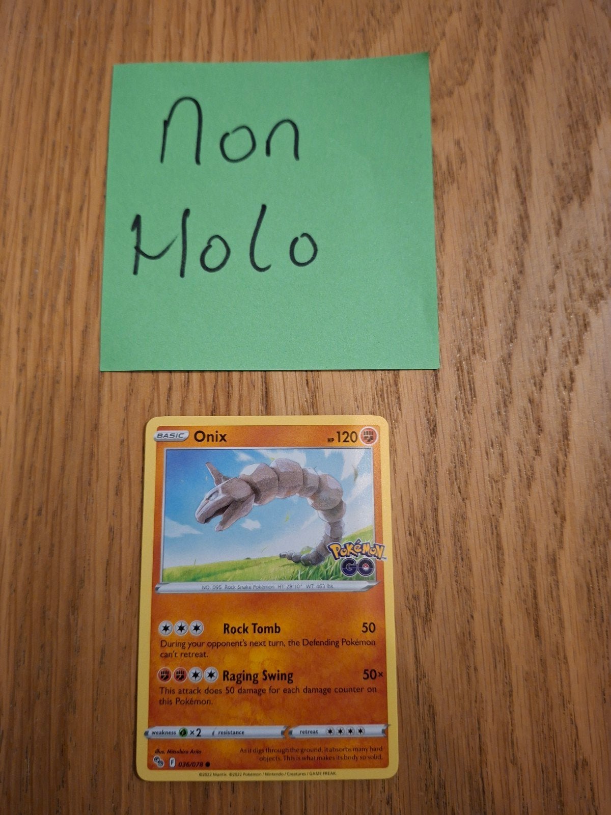 Onix 036/078 Pokemon GO, Hobby en Vrije tijd, Ophalen of Verzenden, Zo goed als nieuw