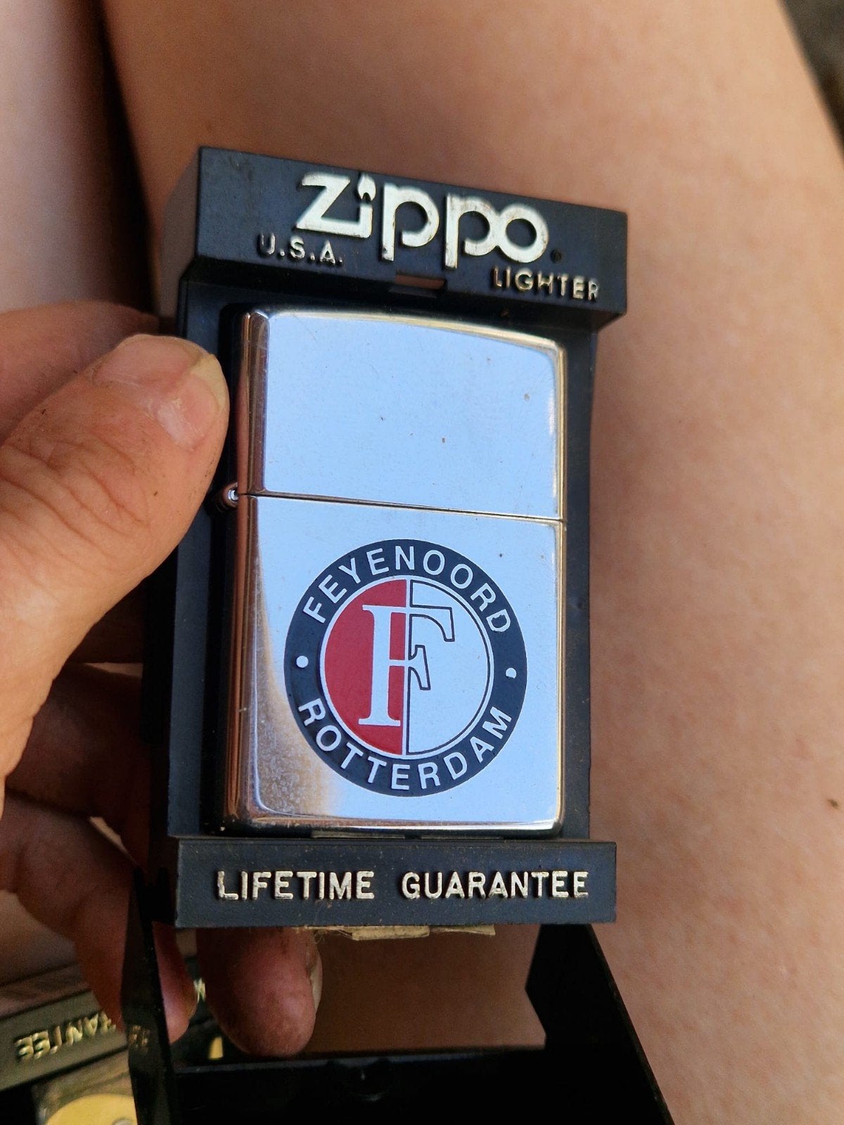 Zippo aansteker Feyenoord Rotterdam, Verzamelen, Ophalen of Verzenden, Nieuw, Aansteker