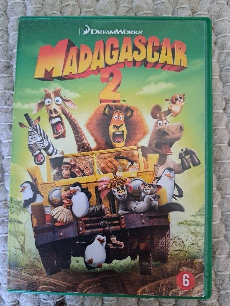 Madagascar 2 DVD - Originele film met gebruikssporen, Gebruikt, Animatie, Nederlands, Ophalen of Verzenden