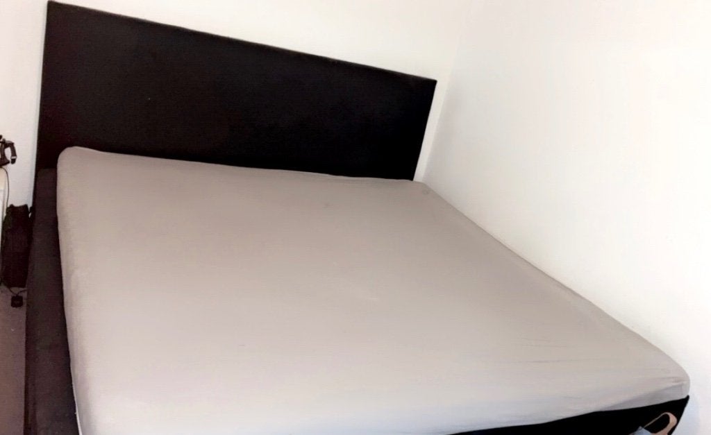 Boxspring, Ophalen, Gebruikt, Zwart, Tweepersoons