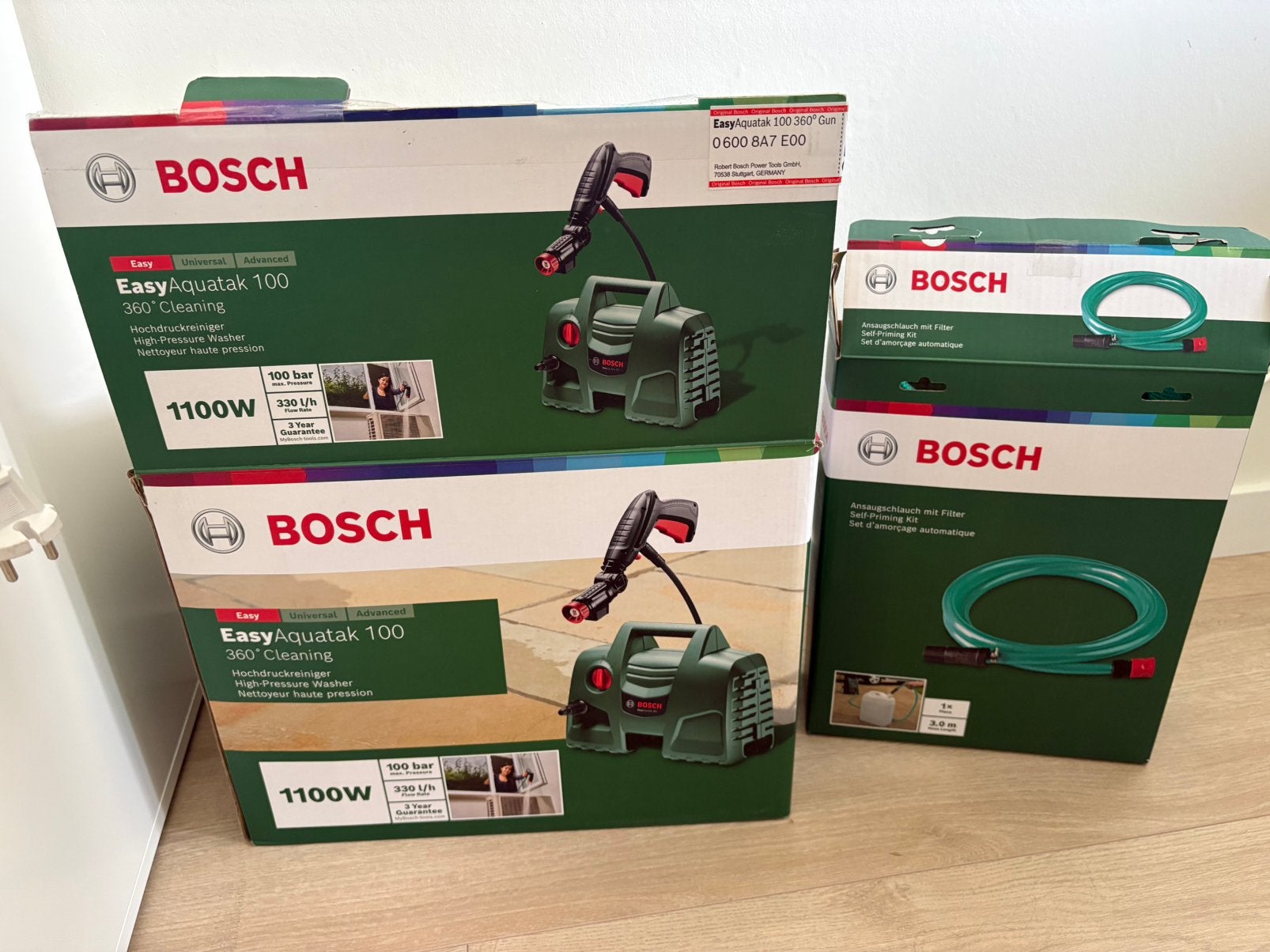 Bosch aquatak 100, Ophalen