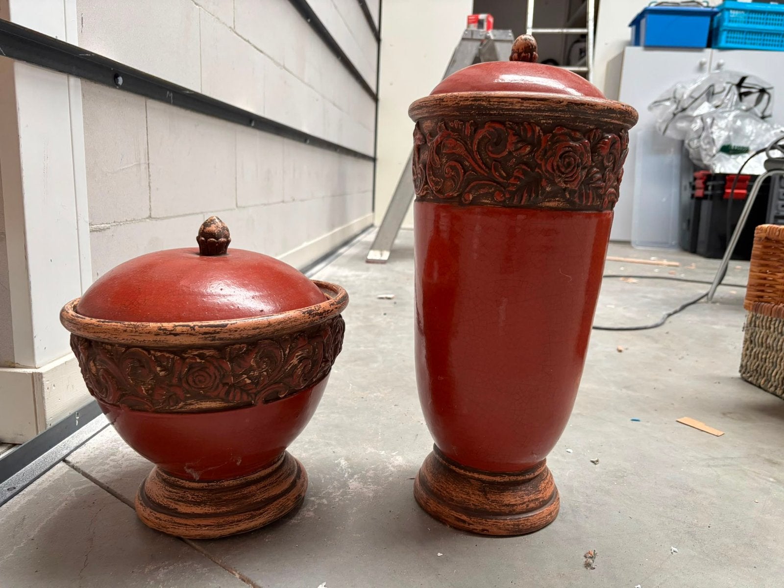 Decoratieve vazen/potten set van JAMA Trade, Ophalen