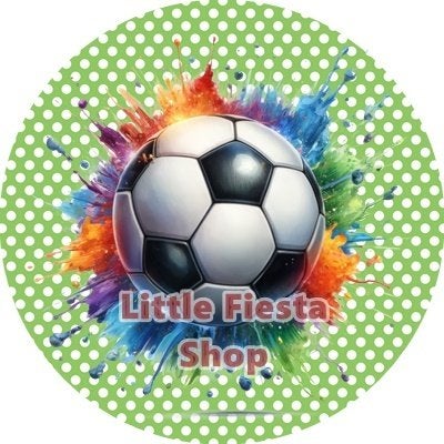 lf459 icing frosting voetbal 17cm eetbare taart print, Ophalen of Verzenden, Nieuw, Taarten, Versiering
