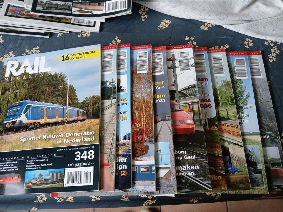 Rail magazine -5 of 10 boeken - BIEDEN MAG nieuw OPHALEN, Ophalen, Zo goed als nieuw, Groter dan 1:32